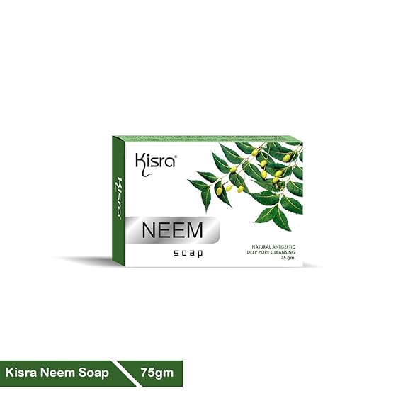 Kisra Neem Soap Deep Pore Cleansing 75gm (Pack of 4) - Image 6