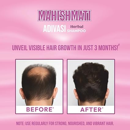 Kisra Mahishmati Adivasi Herbal Shampoo for Healthy Scalp & Hair Growth | Sulphate, Paraben Free | Gentle Cleansing & Nourishment for Lush Hair - 100ml (Pack Of 2) - Image 3