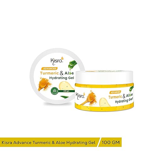 Kisra Advanced Turmeric & Aloe Hydrating Gel for Face, Skin & Body with Turmeric, Insta 2X Hydration, 48h Moisturisation* | Design for All Skin Type – 100gm (Pack of 2) - Image 4